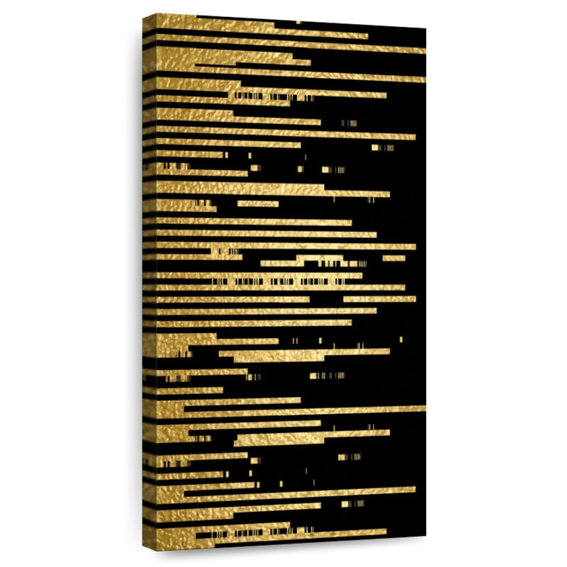 Gold Lines, 36" H x 18" W