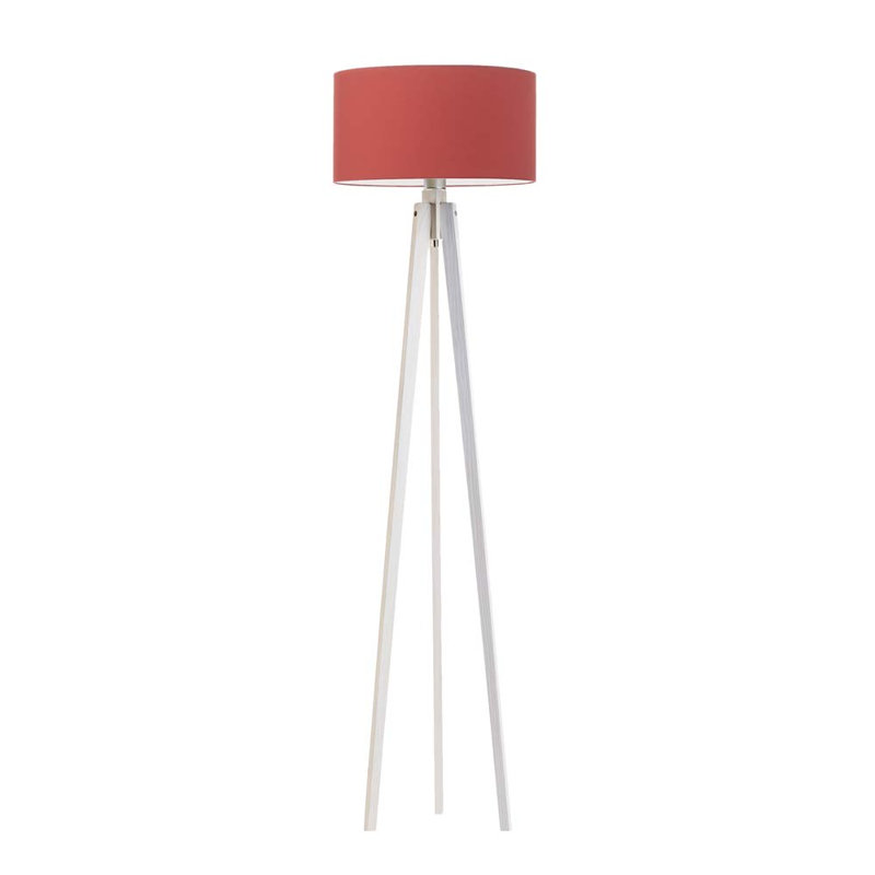 Mirada 149cm Tripod Floor Lamp, Red/White Inside, White