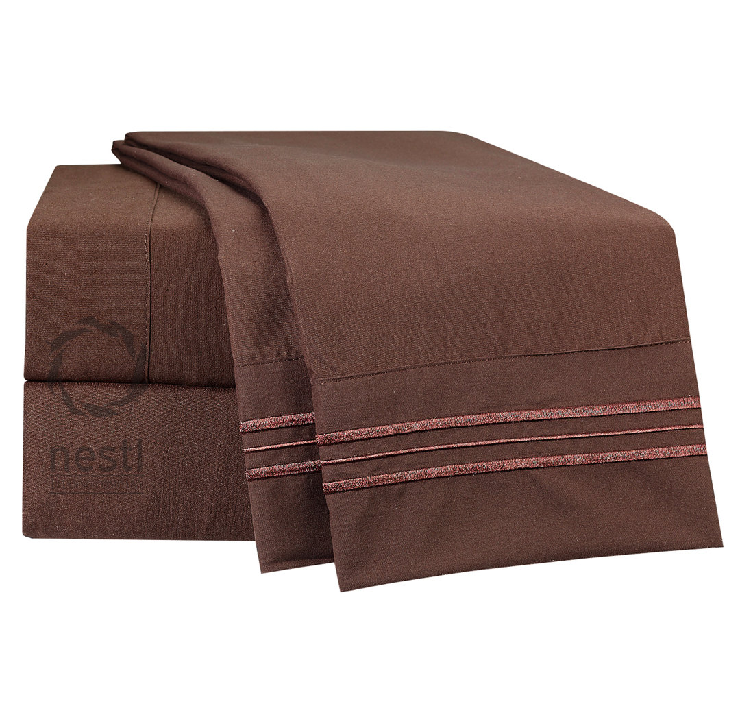 Microfiber Striped Sheet Set Nestl 