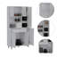 Armoire garde-manger à 1 tablette et 1 tiroir Tigard - blanc