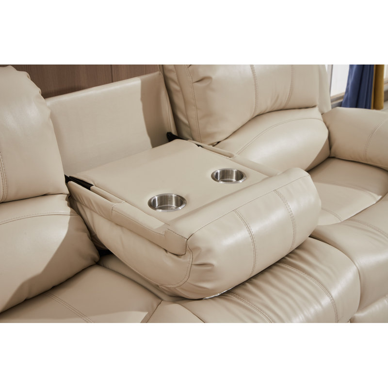 Ensemble de salon inclinable 3 pièces Palfrey, Beige