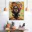 Portrait de femme sur toile-1566272209