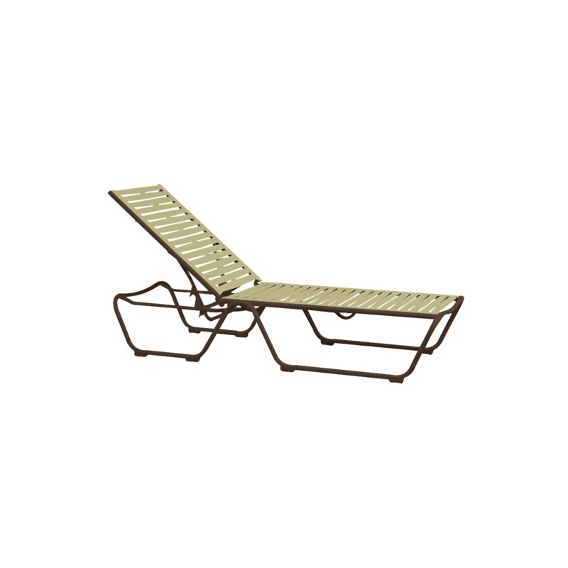 Millennia EZ Span™ Outdoor Metal Chaise Lounge, Driftwood, Greco