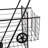 40'' H x 24'' W Folding Shopping Cart with Dual Storage Baskets and Swiveling Wheels-57245144