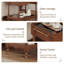 Mobile sideboard storage rack
