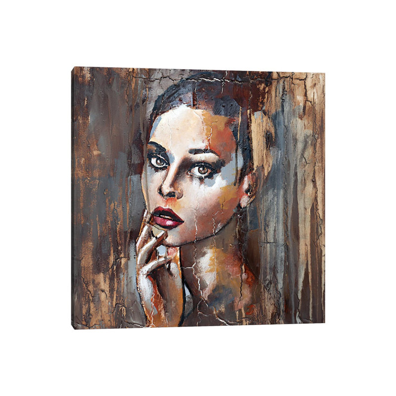 You Know What I'm Thinking About by Donatella Marraoni - Wrapped Canvas Painting, 30.48 cm H x 30.48 cm W
