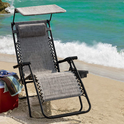 Fabiola Reclining/Folding Zero Gravity Chair with Cushion by Sol 72 Outdoor