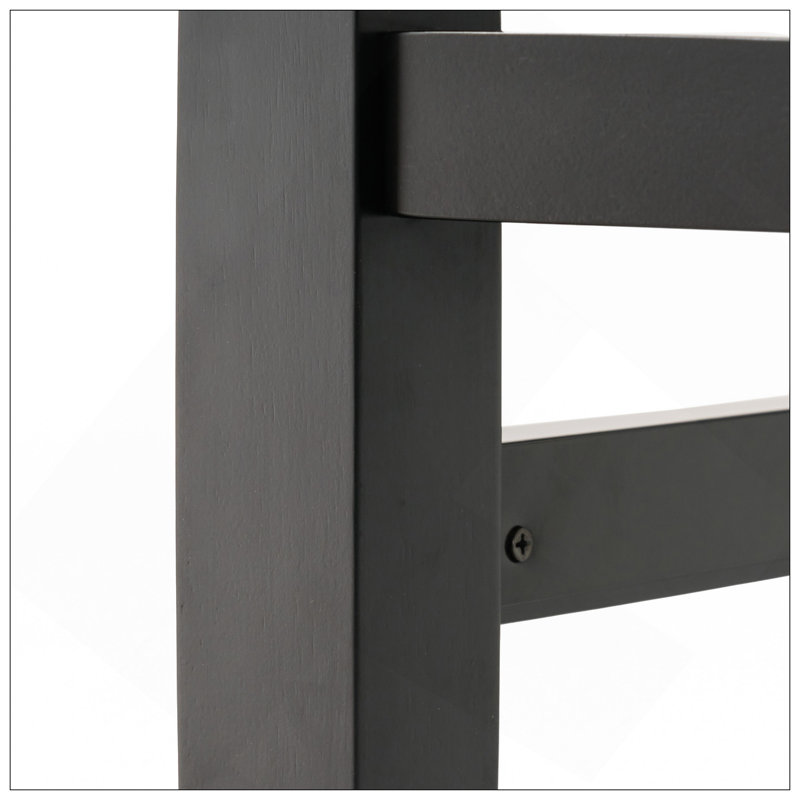 Tabouret ZUMA KD COMPTER avec dossier ergonomique et siège en cuir durable pour plus de confort et de style, Brun