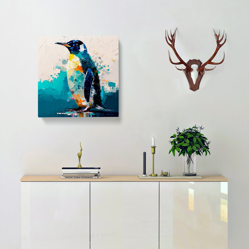 Penguin Palette Knife - No Frame Print