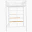 Lit mezzanine simple en métal avec tablette supérieure et échelle de rangement latérale-1355528848