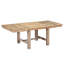 Table de salle à manger à rallonge 6 pièces Farmhouse 82 pouces avec repose-pieds, 4 chaises rembourrées et banc, 2 rallonges amovibles de 11 po, coussin-130154949-130154950-130154947