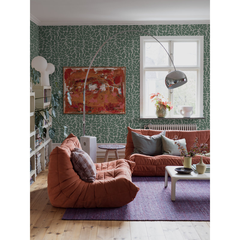 Boråstapeter My Secret Garden Wallpaper, Green/White