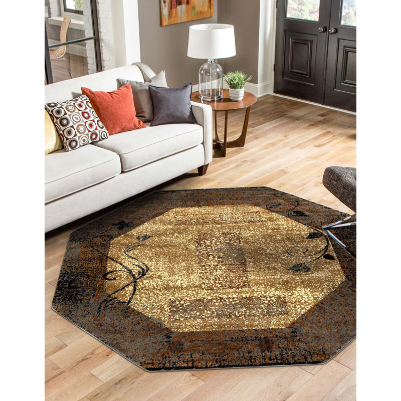 Apex Abstract Indoor Rug, Octagon 7'1" x 7'1"