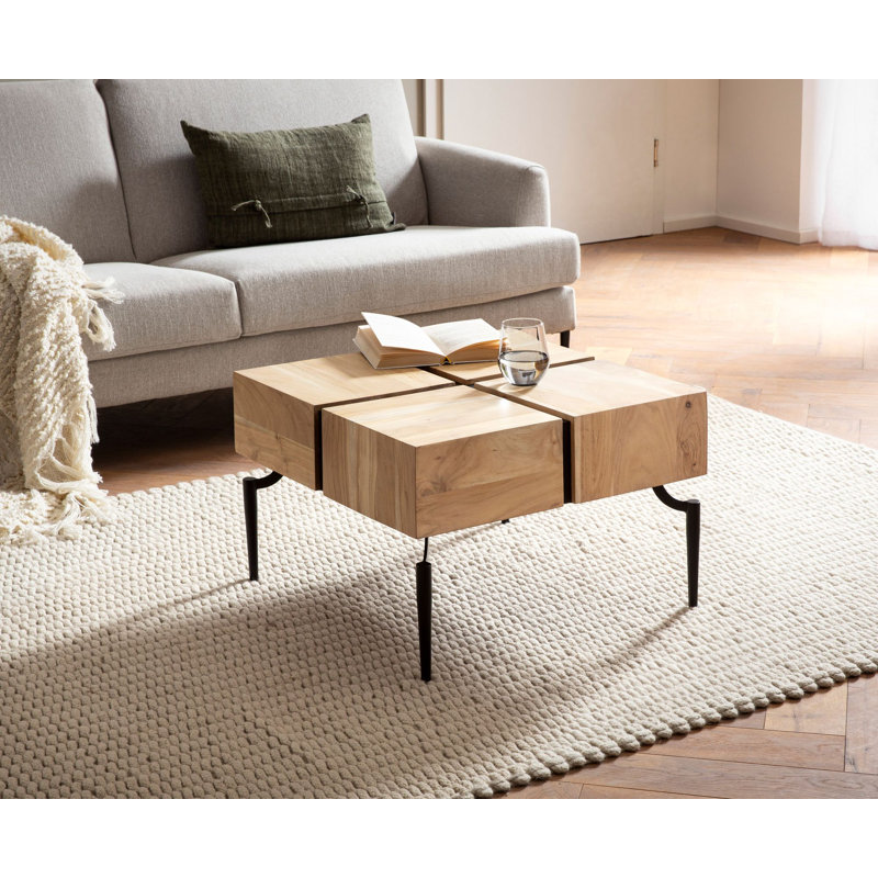 Caterin Four Leg Coffee Table, Brown
