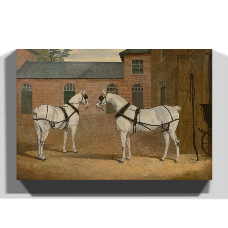 John Frederick Herring - Wrapped Canvas Painting, 70cm H x 100cm W