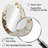 White Gold Botanical Cherry Blossom Trees - Large Oval Wall Mirror On Metal-295594828