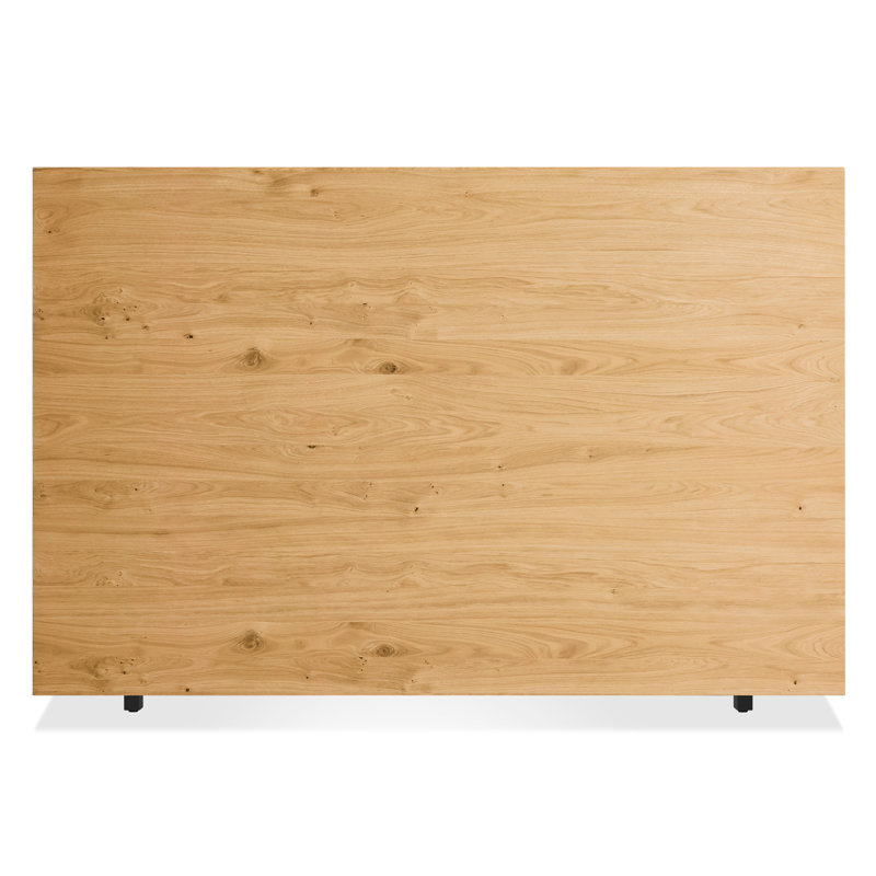 Homecoming Solid Wood Storage Bed, Queen, White Oak