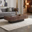 Table basse à piédestal en bois massif Camari-367320319