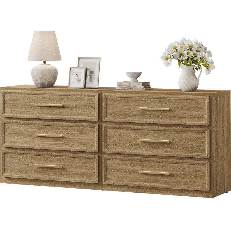 Cesiro Accent 3 - Drawer Nightstand, Set of 2, Medium Brown