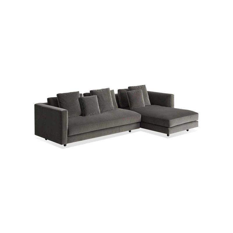 Hands Down Chaise Sectional, Landa Stone, Right Hand Facing