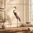 21"H Handmade Metal Heron Statue, 100% Hand-Painted Bird Figurine Décor, Rustic Handicraft Artwork For Bird Lovers-1769890342