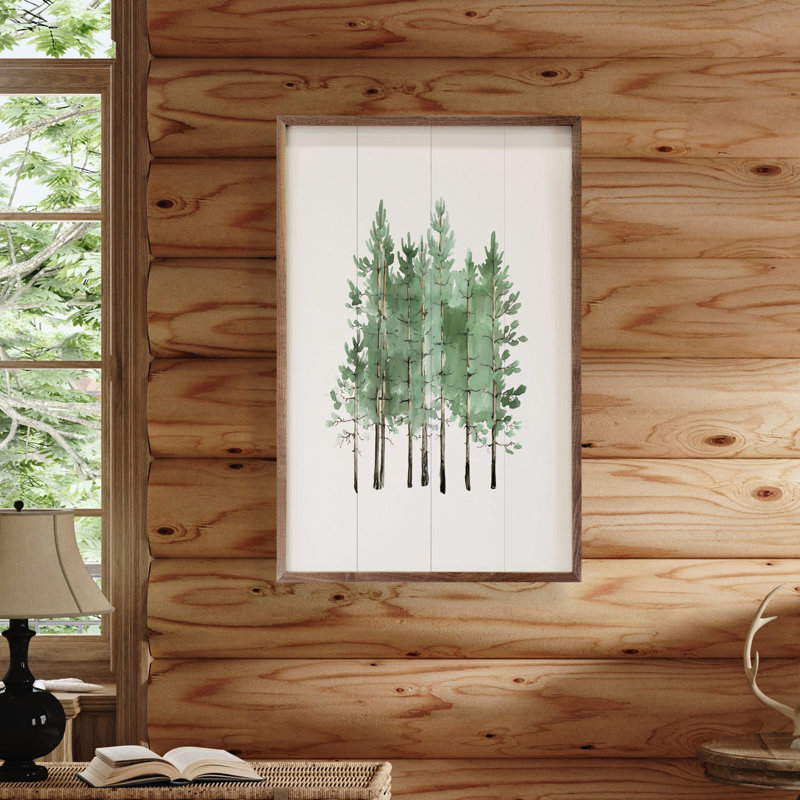 Watercolor Coniferous, 24" H x 16" W