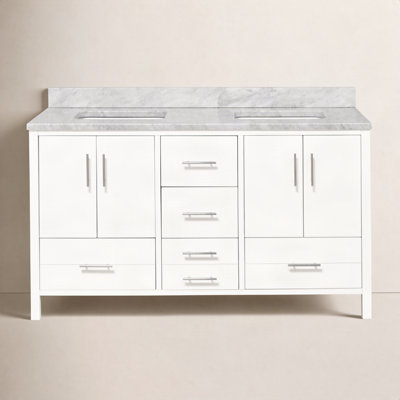 Kiara 60'' Double Bathroom Vanity with Top