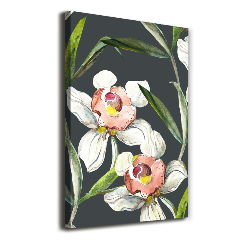 Floral Pattern - Wrapped Canvas Print