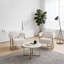 Ensemble de 2 fauteuils d'appoint rembourrés Teddy-129715224