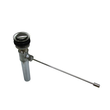 Vessel Control Pop-Up Bathroom Sink Drain, Brushed Nickel