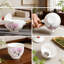 Service à thé 360 ° tournant en céramique avec sac en cuir gongfu, théière et tasses Sakura sensibles à la température, complet avec plateau à thé pour faciliter l'infusion et le voyage