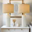 Lampe en céramique moderne de 24 po classique, convenant au salon, à la salle à manger, à la chambre à coucher, à l'hôtel et au bureau