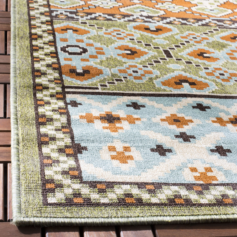 Northpoint Performance Southwestern Indoor/Outdoor Area Rug, Square 5'3"