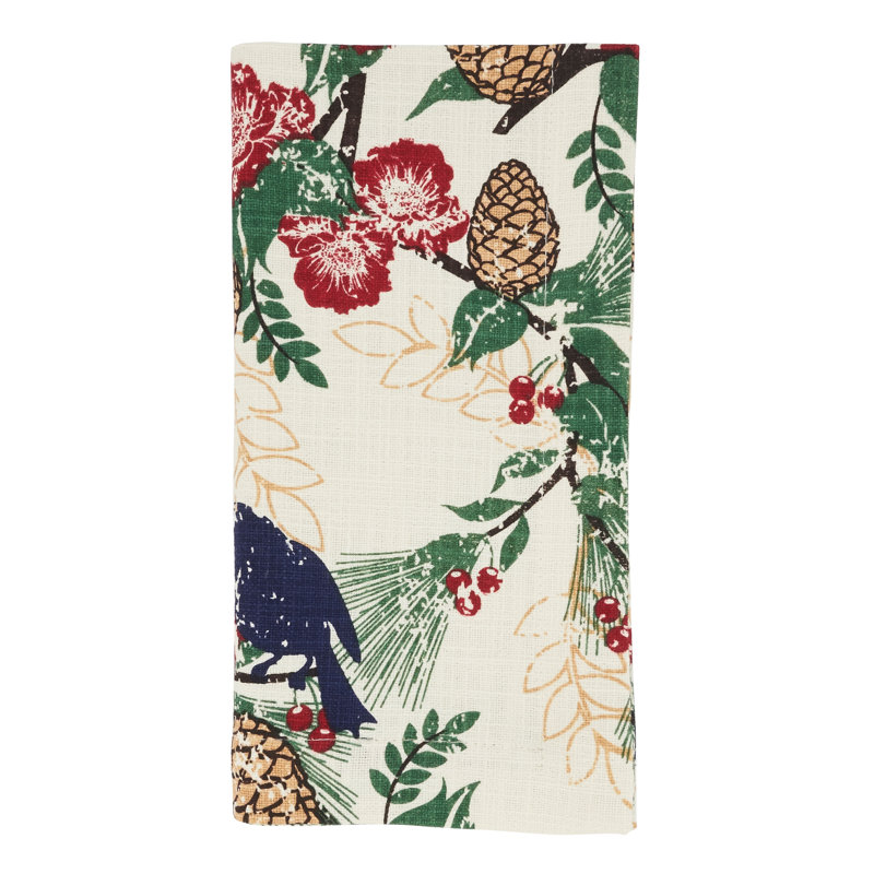 Evangeline Collection 100% Cotton No Pattern Square Napkin