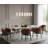 Extendable Metal Base Dining Table