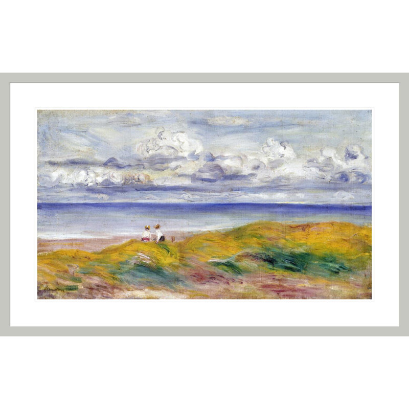Sur les falaises par Pierre-Auguste Renoir, impression giclée encadrée, 26,76 po H x 41,5 po L