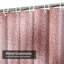 Rideau de douche rose doré métallique brillant avec 12 crochets-53612573