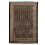 Wool Oriental Area Rug in Gold