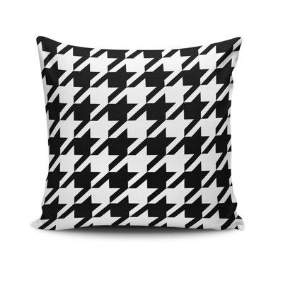Ersilia Decorative Cushion Cover, 17 x 17 Inches, 50% Cotton / 50% Polyester | Machine Washable at 104°F, Ironable, Concealed Zip Closure | Perfect for Living Room, Bedroom, and Stylish Home Décor