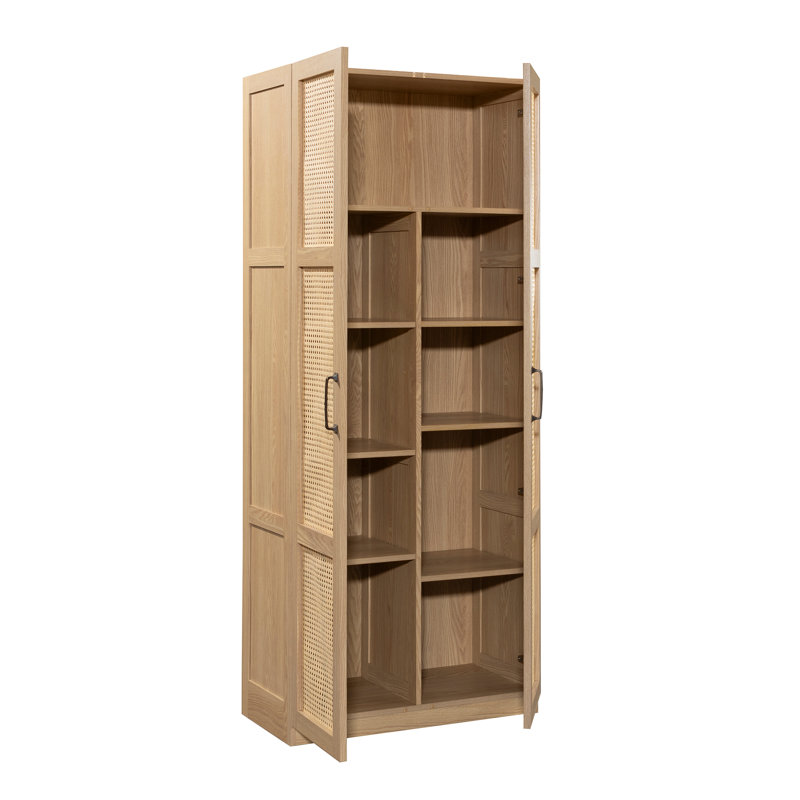 Miscellaneous Storage Rattan Door Storage Cabinet In Harmony Ash