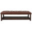 Banc rembourré à base en bois pour chambre à coucher pour entrée-1364389168