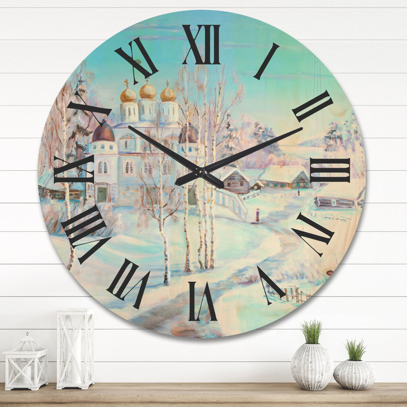 Horloge murale en bois, Très grand