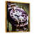 Toile avec cadre flottant or