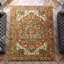 High-Quality Hand-Knotted Rust Area Rug-144614741