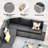 Baili 9 - Person Modular Patio Conversation Sets with Cushions-94284607