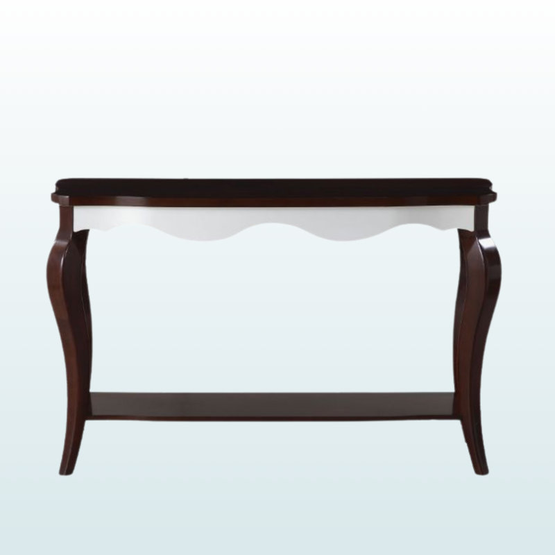 Table de salon Juncture, noyer et blanc