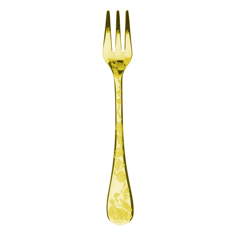 Venere Cake Fork - 12 Pieces, Oro