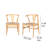 Cera Dining Chair Set Of 2, Handwoven Rope, Wood-109660909