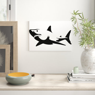 Graphic Shark Art - Frameless Print