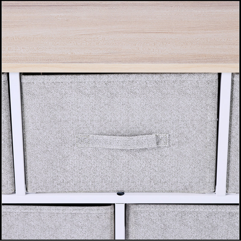 40" L 5 Drawer Horizontal Storage Cube Dresser Unit Bedroom Organizer Livingroom Shelf Tower